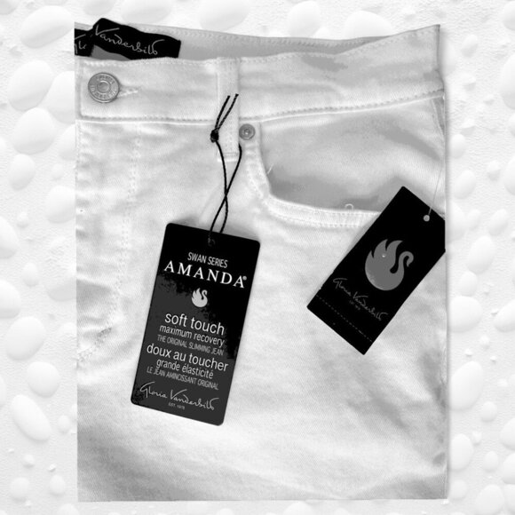 Gloria Vanderbilt NWT AMANDA Vintage White stretch slimming jeans Size: 8 - Picture 4 of 12